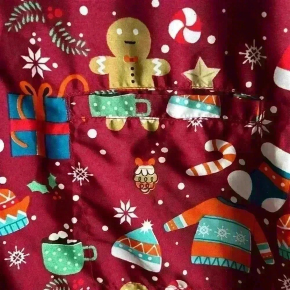 Unisex Half Sleeve Christmas Shirt Gingerbread Man, Candy  Cane, Whimsical Comfy - Picture 6 of 11